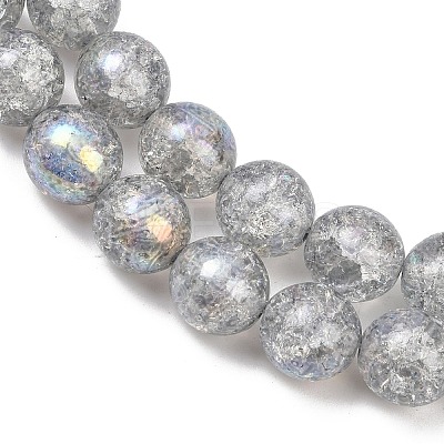 Crackle Czech Pressed Glass Beads GLAA-I061-17-1