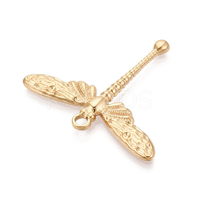 304 Stainless Steel Dragonfly Pendants STAS-T069-23G-1