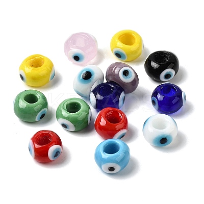 Handmade Evil Eye Lampwork Beads LAMP-A153-08-M-1