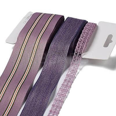 9 Yards 3 Styles Polyester Ribbon SRIB-C002-07E-1