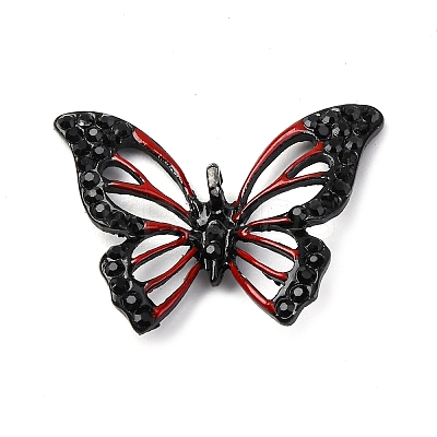 Spray Paint Alloy Rhinestones Pendants LS-ALRI-E130-01EB-02-1