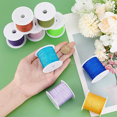 18Rolls 18 Colors Cotton Thread OCOR-PH0002-07B-1