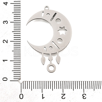 201 Stainless Steel Laser Cut Connector Charms LS-STAS-S176-04P-1