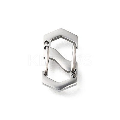 304 Stainless Steel Keychain Clasp Findings STAS-U051-01B-P-1