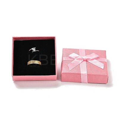 Cardboard Couple Ring Packaging Boxes LS-CON-Z006-02C-1