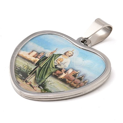 304 Stainless Steel Pendants STAS-H182-11D-P-1