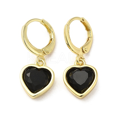 Real 18K Gold Plated Brass Dangle Leverback Earrings EJEW-L268-006G-04-1