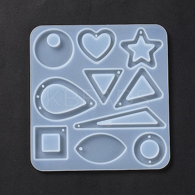 DIY Geometrical Pendant Silicone Molds DIY-F134-06-1