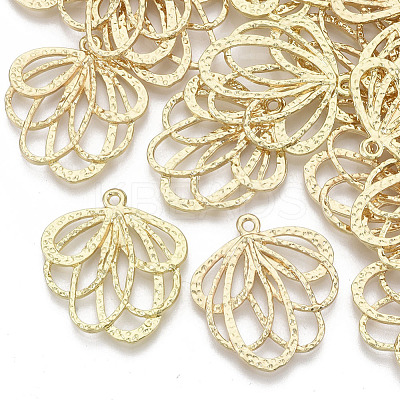 Alloy Hammered Pendants X-PALLOY-S132-016-1