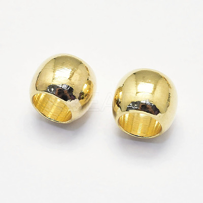 Long-Lasting Plated Brass European Beads X-KK-K193-093G-NF-1