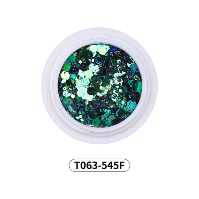 Hexagon Shining Nail Art Decoration Accessories MRMJ-T063-545F-1
