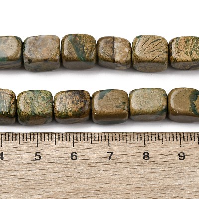 Natural Verdite Stone Beads Strands G-B155-D08-1