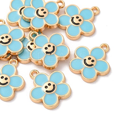 Alloy Enamel Pendants ENAM-YW0002-25C-1