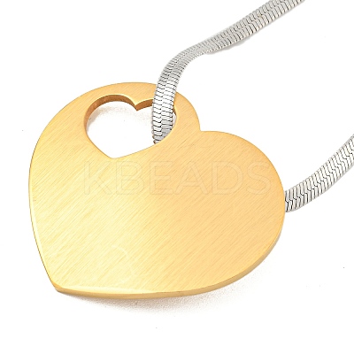 304 Stainless Steel Snake Chain Necklaces NJEW-P311-02B-P-1
