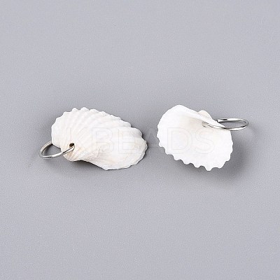 Natural Shell Pendants SHEL-Q028-03-1