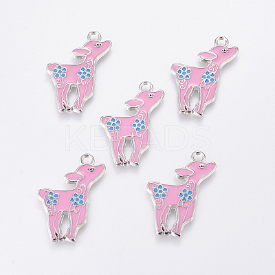 Alloy Enamel Pendants ENAM-P037-3-1