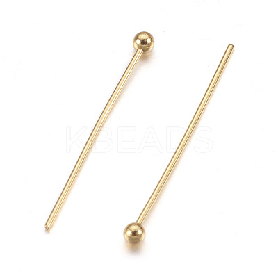 304 Stainless Steel Ball Head Pins X-STAS-P194-02G-1