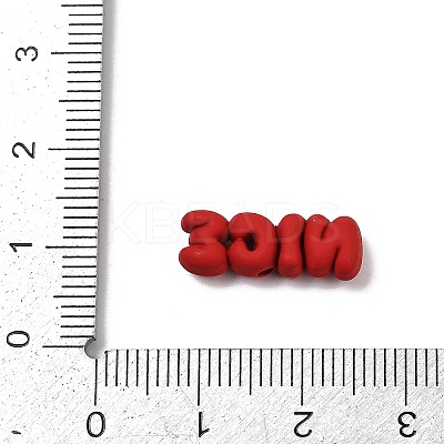 Spray Painted Alloy Beads PALLOY-S038-11A-1