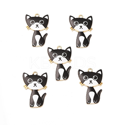 Alloy Enamel Pendants ENAM-M046-10G-C-1