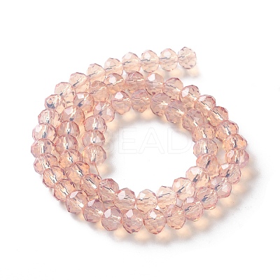 Baking Paint Transparent Glass Beads Strands DGLA-A034-J8MM-D04-1