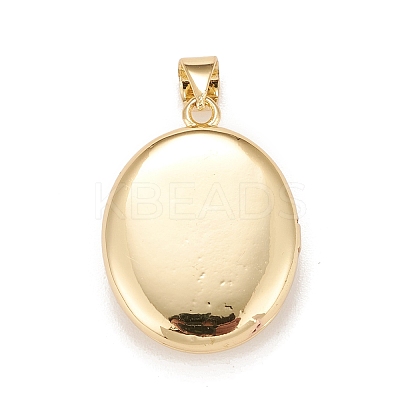 Brass Micro Pave Cubic Zirconia Locket Pendants LS-KK-A161-49G-1