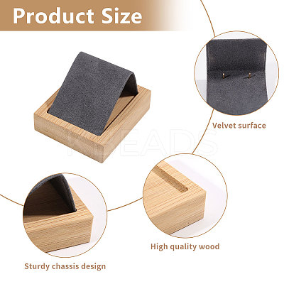 Velvet Earring Display Stand ODIS-WH0086-102-1