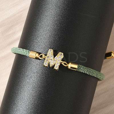 Adjustable Nylon Cord Bracelets X-BJEW-C096-01G-13-1