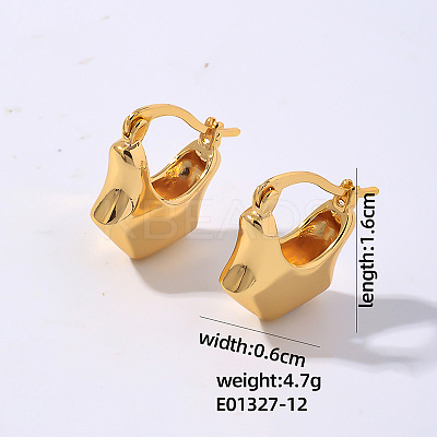 Geometric Hollow Earrings Women 304 Stainless Steel Winter Ear Studs Fashion UN3143-5-1