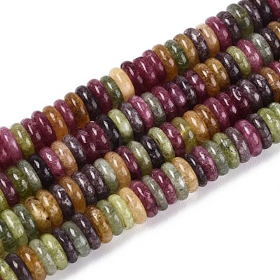 Dyed Natural White Jade Beads Strands G-T142-6mm-05C-1