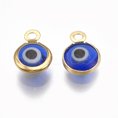 Handmade Lampwork Charms X-STAS-T041-01G-1