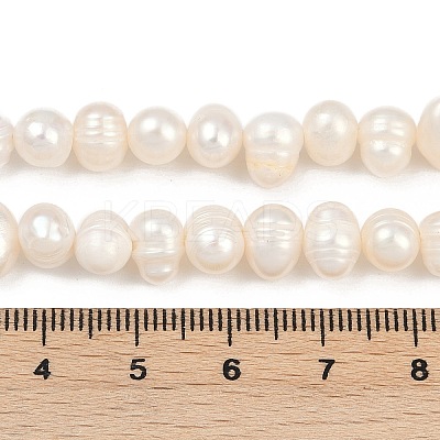 Natural Cultured Freshwater Pearl Beads Strands PEAR-I007-07Y-07A-1