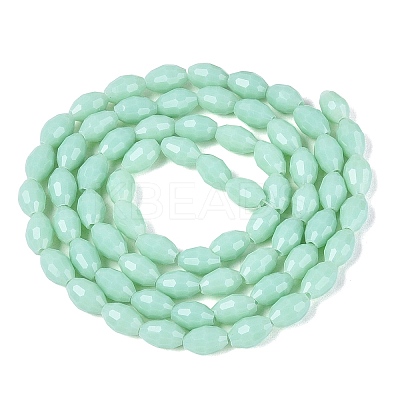 Opaque Solid Color Glass Beads Strands GLAA-N071-01A-C05-1