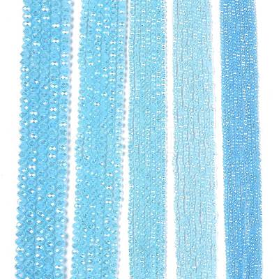 Electroplate Glass Beads Strands LS-EGLA-A044-J4mm-B04-1