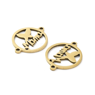 Ion Plating(IP) 201 Stainless Steel Connector Charms STAS-A090-21G-1
