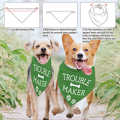 Cotton Dog's Kerchief AJEW-WH0503-041-1