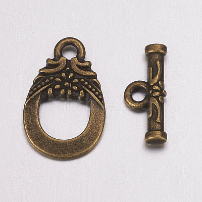 Tibetan Style Alloy Toggle Clasps LS-X-MAC2014-NF-1