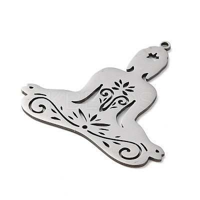 Non-Tarnish 201 Stainless Steel Pendants STAS-D041-10P-1