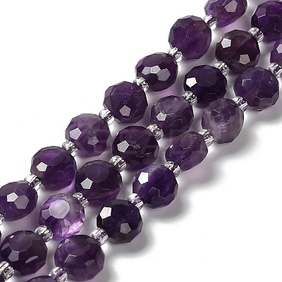 Natural Amethyst Beads Strands G-B153-A13-1