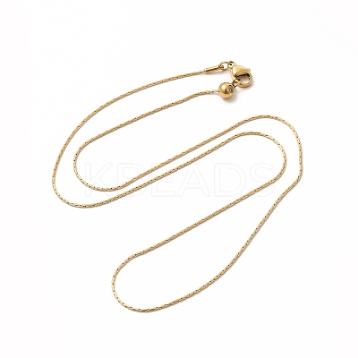 Ion Plating(IP) 304 Stainless Steel Boston Link Chains Necklace for Men Women LS-STAS-E185-05G-1