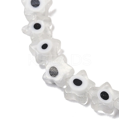 Handmade Evil Eye Lampwork Beads Strands LAMP-G166-02C-1