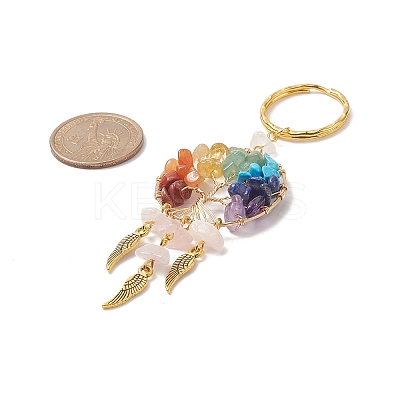 Natural Rose Quartz Keychain X1-KEYC-JKC00435-01-1