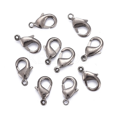 Brass Lobster Claw Clasps KK-903-B-NF-1