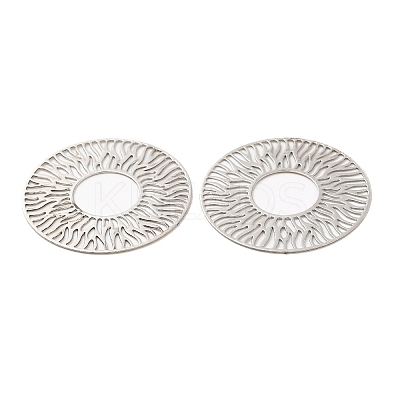 Long-Lasting Plated Brass Filigree Joiners KK-K336-07P-1