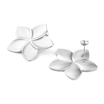 Non-Tarnish 304 Stainless Steel Stud Earrings EJEW-P245-11P-1