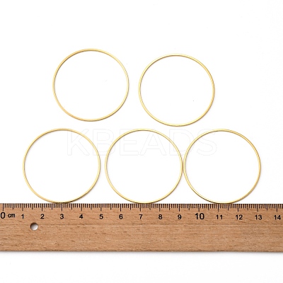Brass Linking Rings KK-Y003-03L-G-1