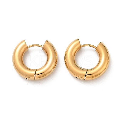 202 Stainless Steel Polishing Hoop Earrings EJEW-M106-02G-01-1