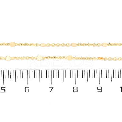 1MM Brass Cable Chain Necklace for Women Men KK-P302-02G-1