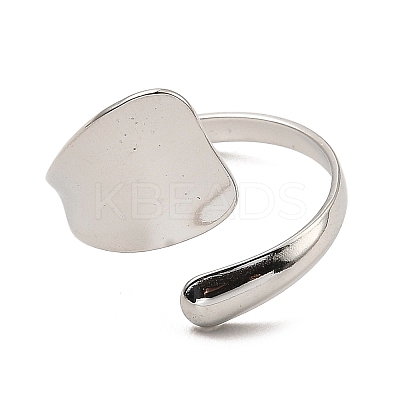 Non-Tarnish 304 Stainless Steel Open Cuff Rings RJEW-Z018-16P-1