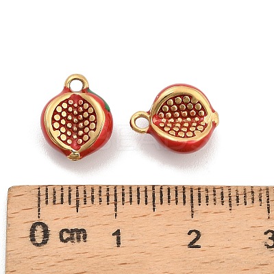 304 Stainless Steel Enamel Charms STAS-D384-04B-G-1