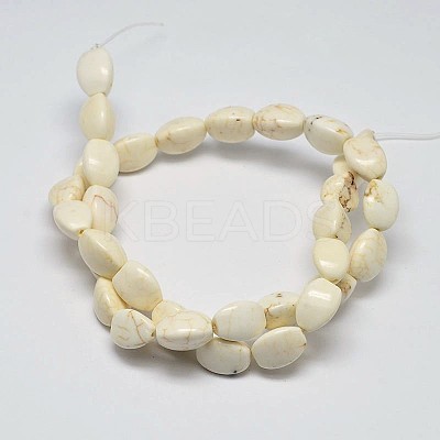 Triangle Natural Magnesite Beads Strands G-M138-28-1